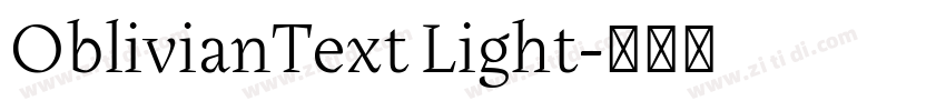 OblivianText Light字体转换